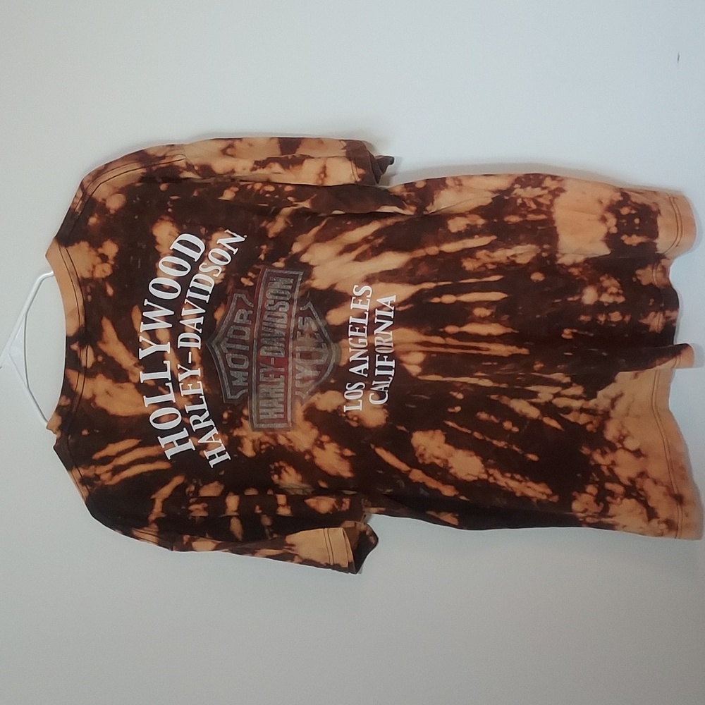Harley Davidson Hollywood Los Angeles, CaliforniaTye Dye Unisex XXL